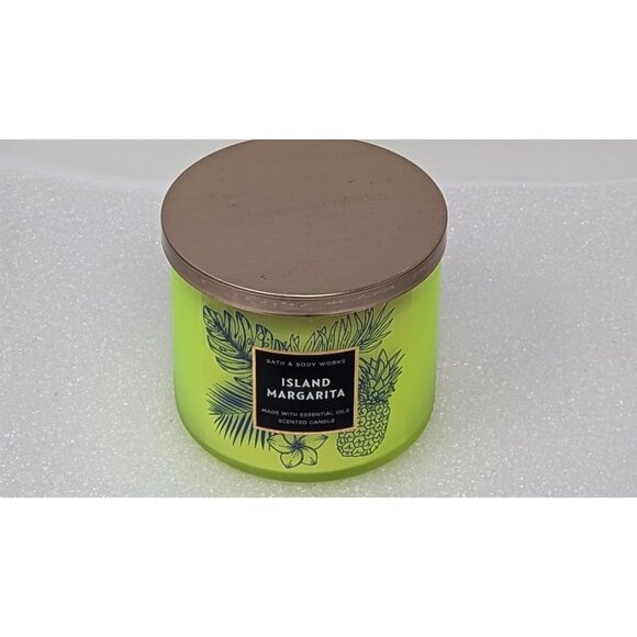 Bath & Body Works Island Margarita 3-Wick Scented Candle 14.5 Oz - Picture 2 of 3